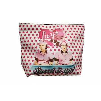 I Love Lucy Chocolate Factory 17  Pink Zipper Tote Bag Handbag Purse Shopper Bag • $22.99