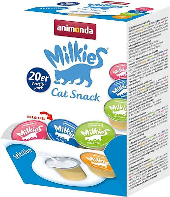 Animonda Milkies Power Cat Milk Portions Selection 20 Cups At 15G • £23.24