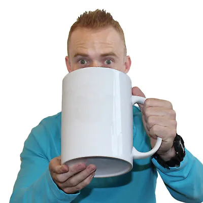 £19.95 • Buy Large Giant Massive White Plain Coffee Mug - Biggest Mug In The World Gift Boxed