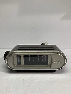 Vintage 70s Ken-Tech Flip Clock Alarm Model T-445 Retro POWERS ON PARTS ONLY!!!! • $29.99