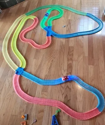 Magic Tracks 2 Sets Of Track 4 Cars Bridge Mindscope Loop • $30