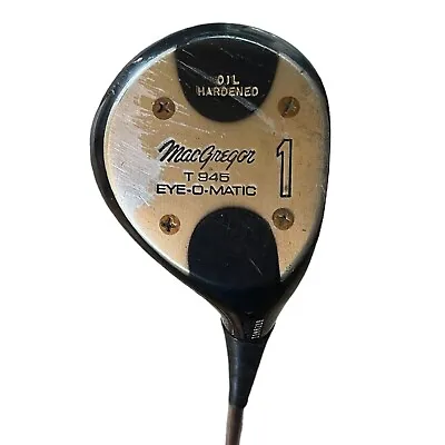 RaRe MacGregor Black T 945 Eye-O-Matic 1 Wood Driver RH Stiff Steel Shafted  • $39.15