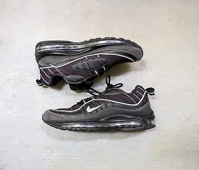 Nike Air Max 98 Oil Triple Black Sneakers Men's Size 9 Sneakers Low 640744-013 • $100