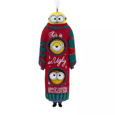 2023 Hallmark Christmas Tree Ornament Minions Merry Minions This Ugly Sweater • $9.43