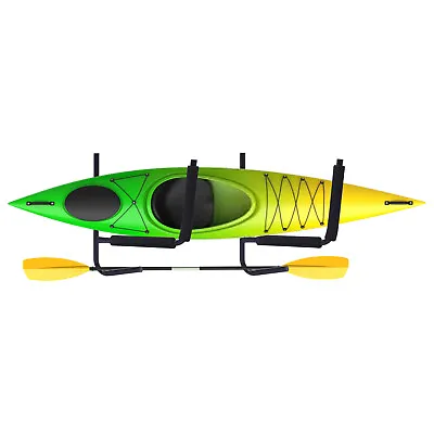 Kayak Rack Canoe Carrier Wall Bracket Paddle Holder Garage Surfboard Storage • $26.60