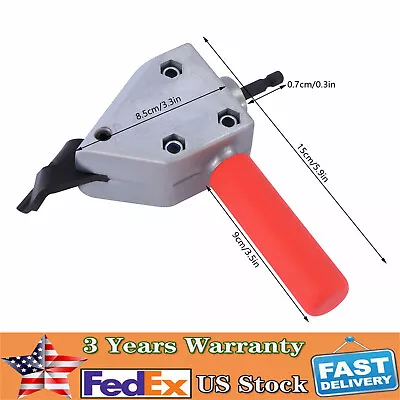 Metal Sheet Nibbler Cutter Saw Power Drill Attachment Cutting Tool Kit Practical • $21.85