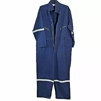 Walls Master Made 50 Short Coverall Jumpsuit Navy Blue Mechanic Uniform Vintage • $29.99