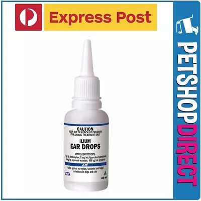 Troy Ilium Ear Drops 20mL EXPRESS POST • $14.95