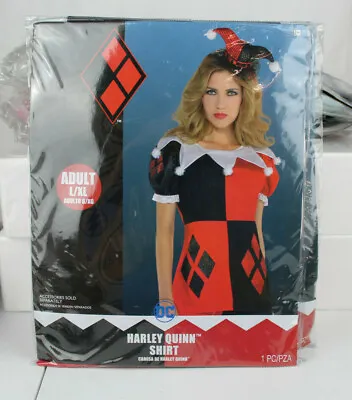 DC Comics Harley Quinn Shirt Halloween Costume Adult L/XL NEW • $18.99