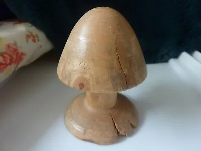 £4.65 • Buy Hand-Carved Wooden Mushroom Toadstool Ornament Home Garden Halloween Display 5 
