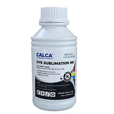 CALCA Ultra Density Series Dye Sublimation Inks 500ml For Epson DX7 I3200 Head • $22.98