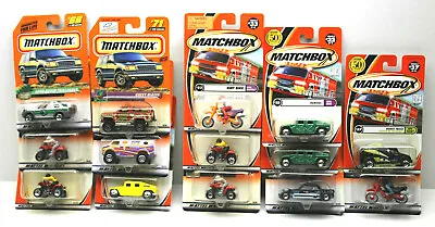 14pc 1990s Matchbox Diecast Motorcycle+Quad Racer+Humvee+Dune Buggy+Snack Van    • $43.11