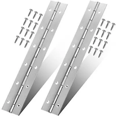 2-pack 12 Inch Piano Hinge 18/10 Stainless Steel Continuous Hinge Heavy-duty ... • $14.99