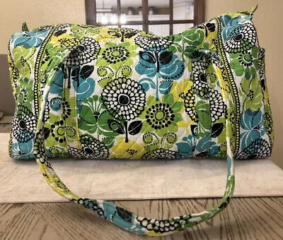 Vera Bradley LIME'S UP GRAND TOTE Overnight Travel XL Weekend Carry On Bag • $39.95