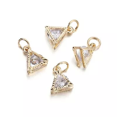 10Pcs/lot Metal Alloy Gold Silver Color Rhinestone Charms For Jewelry Making DIY • $10.54