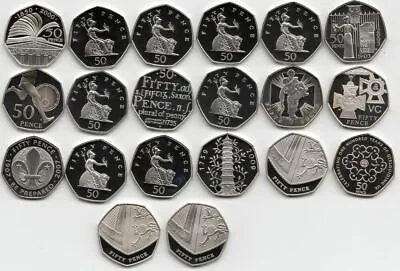 Rare & Valuable UK 50p Coins Fifty Pence Circulated Olympics WWF Huge Range  • £2.99