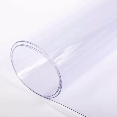 10-Gauge Clear Plastic Vinyl Fabric - 54  Wide PVC 1 3 5 15 20 30 50 Yd. Rolls • $134.99