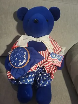 BEARTSY ROSS PLUSH NORTH AMERICAN BEAR COMPANY 22  1990 Vintage • $18