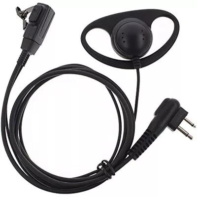 D Shape Earpiece Headset PTT For Motorola Two Way Radio Walkie Talkie 2pin • $13.99