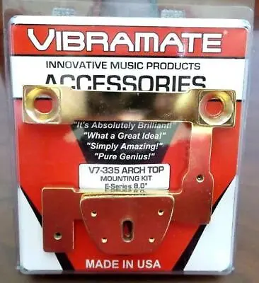 $77.95 • Buy Vibramate® Gold V7-335 E Series~8  Distance To Centerline Of Stop Tailpiece~New