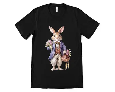 Easter Happy Bunny T-Shirt Unisex Funny T Shirt Cute Rabbit S M L Xl 2XL E11 • £11.95