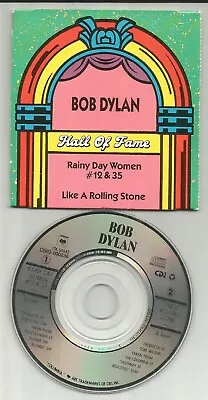 BOB DYLAN Rainy Day Women Like Rolling Stone MINI 3 INCH CD Single CD3 HALL FAME • $49.99