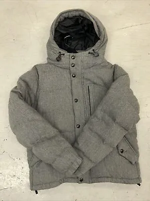 Burberry Men Wool Gray Coat With Hood Size XXL Authentic • $224.99