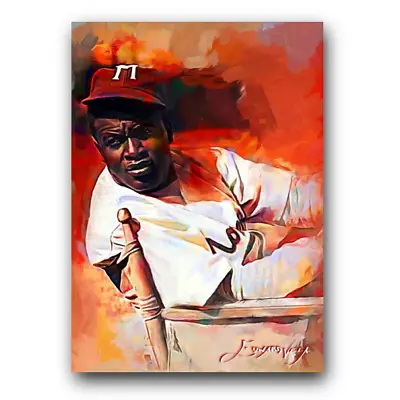 Jackie Robinson #45 Art Card Limited 24/50 Edward Vela Signed (Montreal Royals) • $4.99