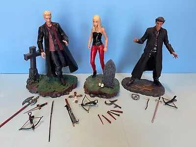 Buffy The Vampire Slayer Spike Buffy And Angel Action Figures Plus Accessories • $65