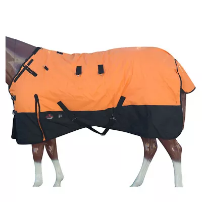 HI Hilason 1200D Turnout Light Winter Waterproof Rain Sheet Horse Sheet Black • $78.99