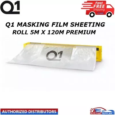 Q1 Masking Film Sheeting Roll Premium Automotive Paint Protecton - 5m X 120m • £33.99