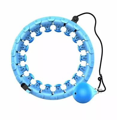 Hula Hoop 360° Adjustable 24 Detachable Knots Fitness Yoga Circle Massage  BLUE • $31.99