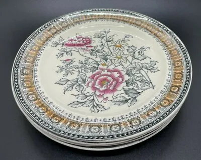 Copeland Spode Set Of 4—8 1/4 Inch Lunch Or Salad Plates - Hand Colored Floral • $28