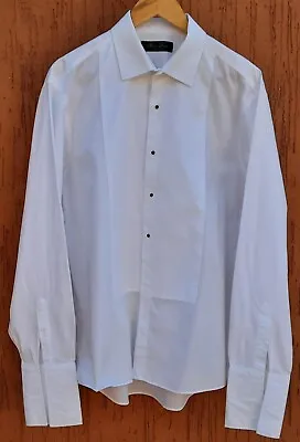 MOSS BROS Covent Garden - GENTS EVENINGWEAR WHITE SHIRT Size 17 • £25