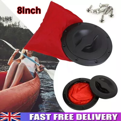 8  Deck Plate Kit Boat Marine Kayak Canoe Storage Bag Cover Kit Hatch Cover UK • £15.69