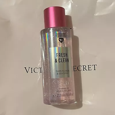 New Victoria's Secret PINK Fresh And Clean Shimmer Fragrance Body Mist Pup 8.4oz • $16.50