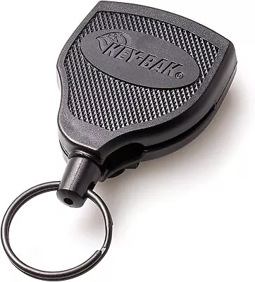 KEY-BAK SUPER48 Locking Retractable Keychain Steel Belt Clip Made In The USA • $14.99