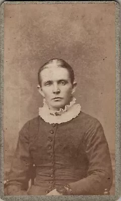 Antique CDV Photo Intense Somber Woman Carte De Visite 1870s Danville VA • $9.95