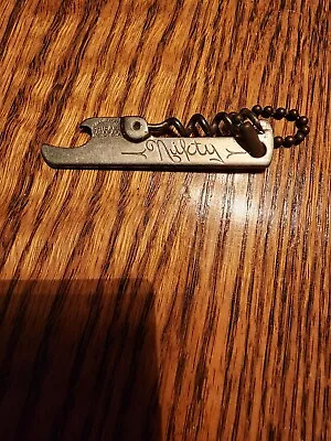 Vintage 1930's  Nifty  Beer Bottle Opener / Keychain Corkscrew Vaughan Chicago • $15