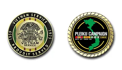 Pleiku Campaign Vietnam Challenge Coin • $16.95