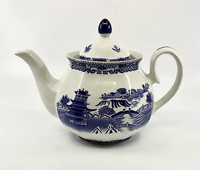 Ringtons Willow Pattern Teapot By Wade Ceramics Sh 61 • £12.99