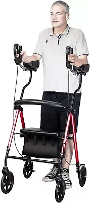$94.87 • Buy OEM EL- WALKER Upgrade Upright Rollator Walker Medical Aid Stand Walking