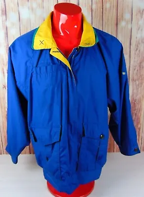 Vintage New Season Size 40 Large Jacket Blue Yellow 80s 90s VTG Winter • $29.40