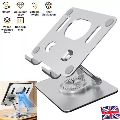 360° Rotating Foldable Double-row Drive Shaft Cooling Tablet Bracket Aluminum • £14.99