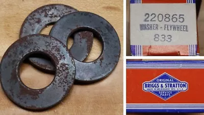 TWO (2) Vintage Briggs & Stratton OEM Flywheel Washers - Part No. 220865 - NOS • $9.95