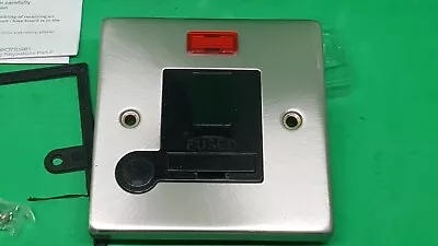 £4 • Buy Click Deco 13A Fused 2P Switched Neon Flex Outlet Victorian Satin Chrome 
