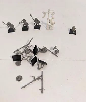 Games Workshop 4 Skeleton Army Miniatures & Bits Lot OOP Plastic Warhammer • $29.99