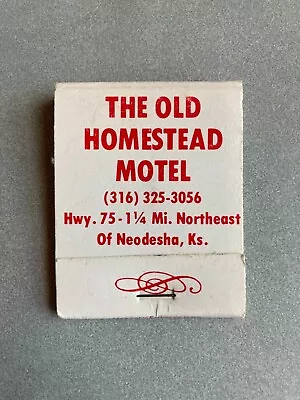 Matchbook:  The Old Homestead Motel - Neodesha KS - 20 Strike Full - Unstruck • $4.99