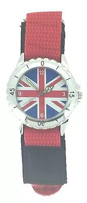 Union Jack Flag Watches Nylon Colour Strap • £9.95