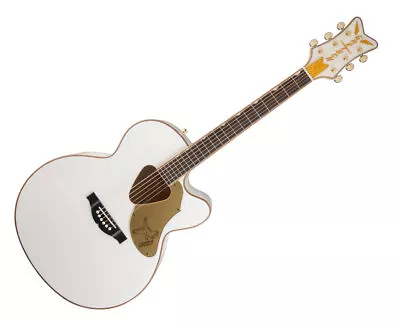 Used Gretsch G5022CWFE Rancher Falcon Jumbo Cutaway A/E Guitar - White • $489.99